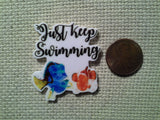 Second view of the Just Keep Swimming Needle Minder