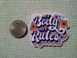 Second view of the My Body My Rules Needle Minder