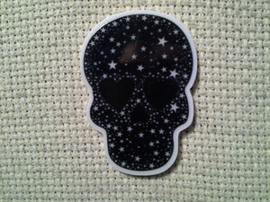 First view of the Starry Night Skull Needle Minder