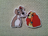 First view of the Lady and the Tramp Eating Spaghetti Needle Minder