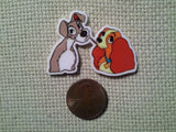 Second view of the Lady and the Tramp Eating Spaghetti Needle Minder
