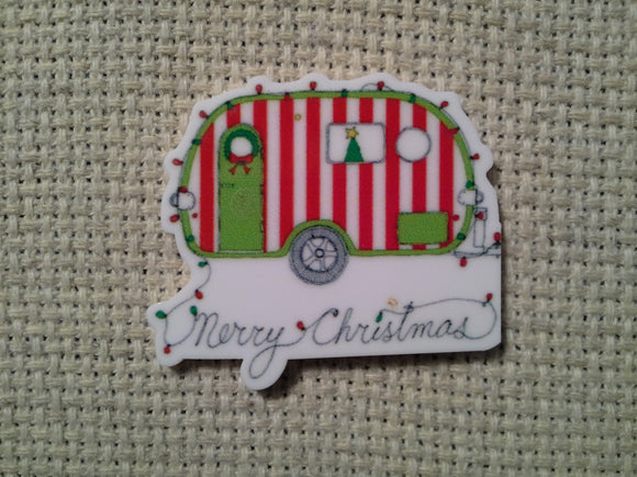 First view of the Merry Christmas Camper Needle Minder