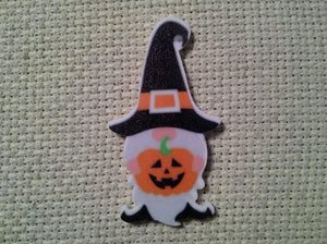 First view of the Pumpkin Carrying Gnome Needle Minder