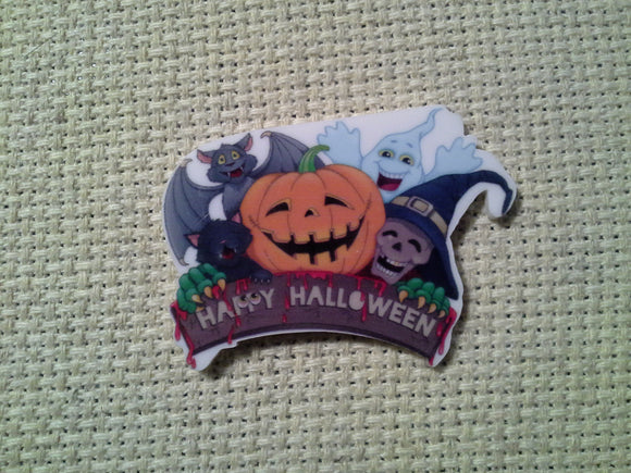 First view of the Happy Halloween Needle Minder