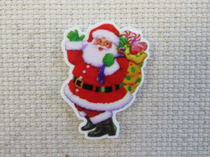 Firs view of Waving Santa Clause Needle Minder.