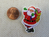 Second view of Waving Santa Clause Needle Minder.