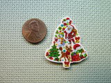 Second view of the Christmas Tree Collage Needle Minder