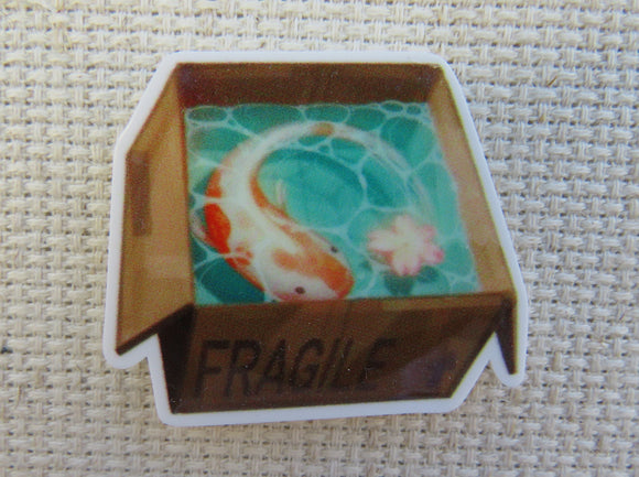 First view of Koi Fish in a Box Needle Minder.