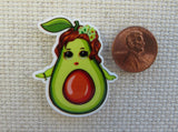 Second view of Sassy Avocado Needle Minder.