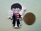 Second view of the Wizard Boy with His White Owl Needle Minder