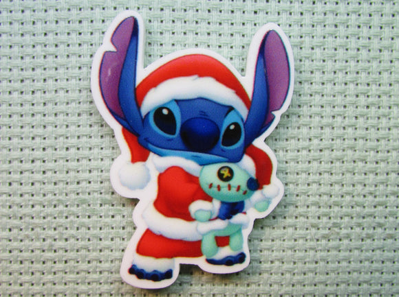 First view of the Stitch Dressed as Santa Claus Needle Minder