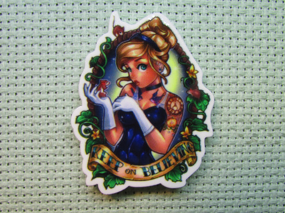 First view of the Keep On Believing Cinderella Needle Minder