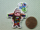 Second view of the Carl Dressed as Buzz Lightyear Needle Minder