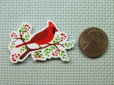 Second view of the Red Cardinal Needle Minder