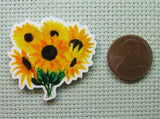 Second view of the A Bunch of Sunflowers Needle Minder