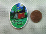Second view of the Adventure Awaits in a Book Needle Minder