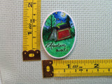 Third view of the Adventure Awaits in a Book Needle Minder
