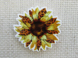 First view of Yellow Animal Print Sunflower Needle Minder.