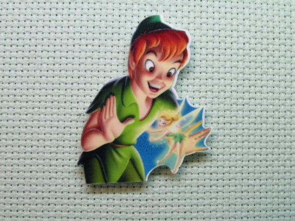 First view of the Peter Pan and Tinkerbell Needle Minder