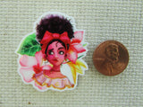 Second view of Dolores is listening needle minder.