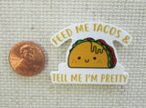 Second view of Feed Me Tacos & Tell Me I am Pretty Taco Needle Minder.
