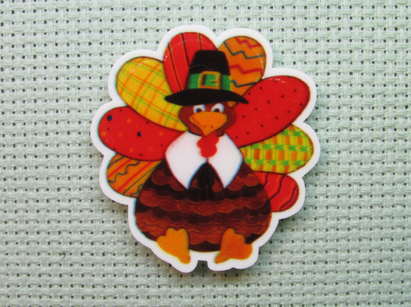 First view of the Colorful Patchwork Turkey Needle Minder