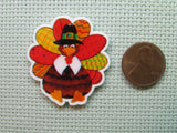 Second view of the Colorful Patchwork Turkey Needle Minder
