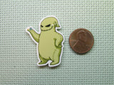 Second view of the Oogie Boogie Needle Minder