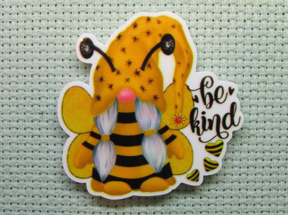 First view of the Bee Kind Bee Gnome Needle Minder
