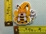 Third view of the Bee Kind Bee Gnome Needle Minder