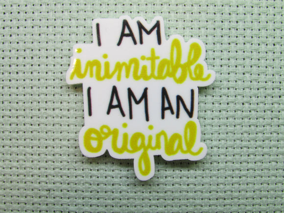 First view of the I am Inimitable I am An Original Needle Minder