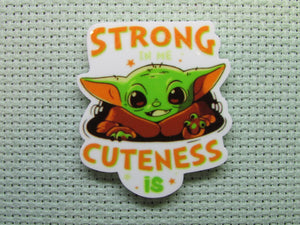First view of the Strong is my Cuteness Is Alien Child Needle Minder