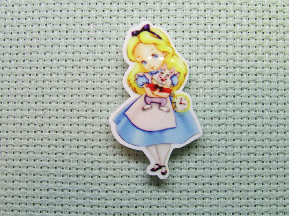 First view of the Alice Holding the White Rabbit Needle Minder