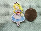 Second view of the Alice Holding the White Rabbit Needle Minder