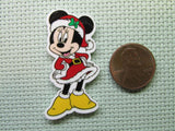 Fourth view of the Minnie and Mickey Dressed as Mr. & Mrs. Claus Needle Minder