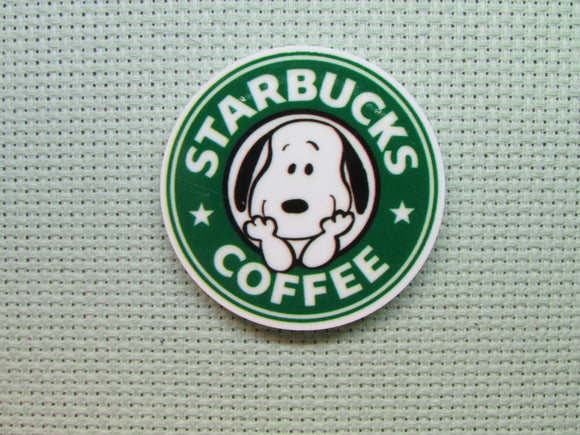 First view of the Snoopy Starbucks Coffee Needle Minder