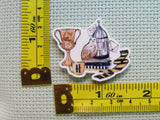Third view of the H is for Hufflepuff Needle Minder