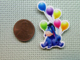Second view of the Eeyore with a Bunch Of Balloons Needle Minder
