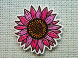 First view of the Pretty Pink Sunflower Needle Minder