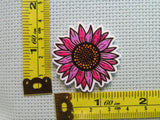 Third view of the Pretty Pink Sunflower Needle Minder