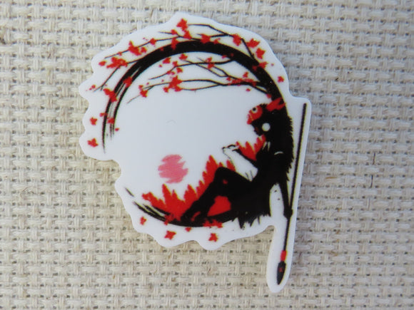 First view of A Hunting Fairy Sitting in a Moon Tree Needle Minder.
