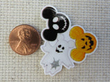 Second view of Spooky Mickey Trio Needle Minder.