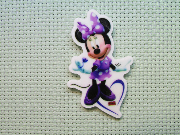 First view of the Minnie Mouse Dressed in Purple Needle Minder
