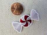 Red and White Christmas Candy Needle Minder, Cover Minder, Magnet