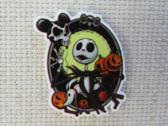 First view of Jack Looking at a Skull Balloon Needle Minder.