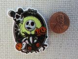 Second view of Jack Looking at a Skull Balloon Needle Minder.