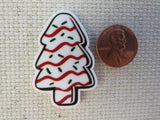Second view of Christmas Tree Sweet Treat Needle Minder.