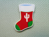 First view of the Cactus Christmas Stocking Needle Minder