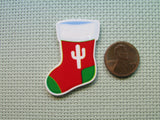 Second view of the Cactus Christmas Stocking Needle Minder