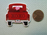 Second view of the Red Heart XOXO Truck Needle Minder